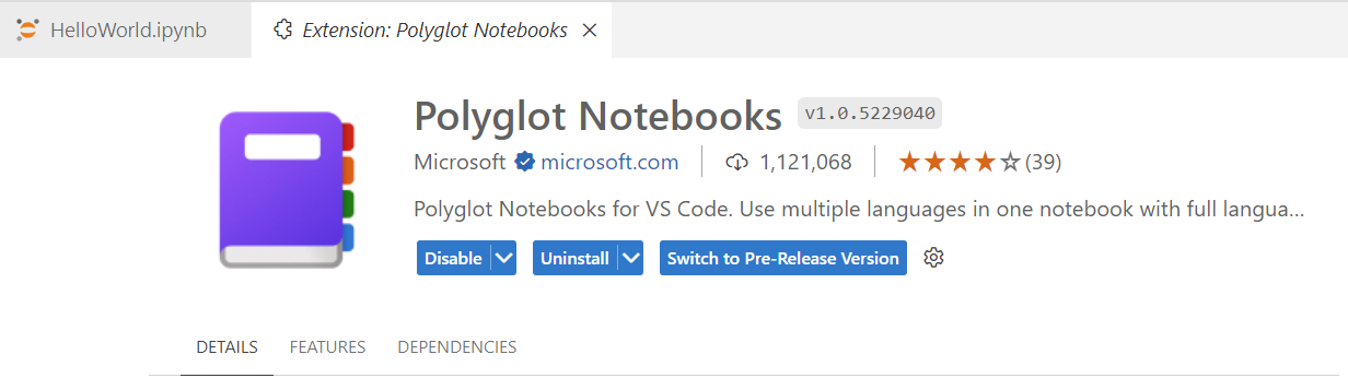 Polyglot Notebook Extension